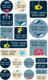My Nametags Maxistickers - Underwater (Pack of 21) - Laadlee