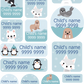 My Nametags Maxistickers - Artic Animals (Pack of 21) - Laadlee