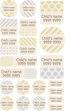 My Nametags Maxistickers - Pink Pattern (Pack of 21) - Laadlee