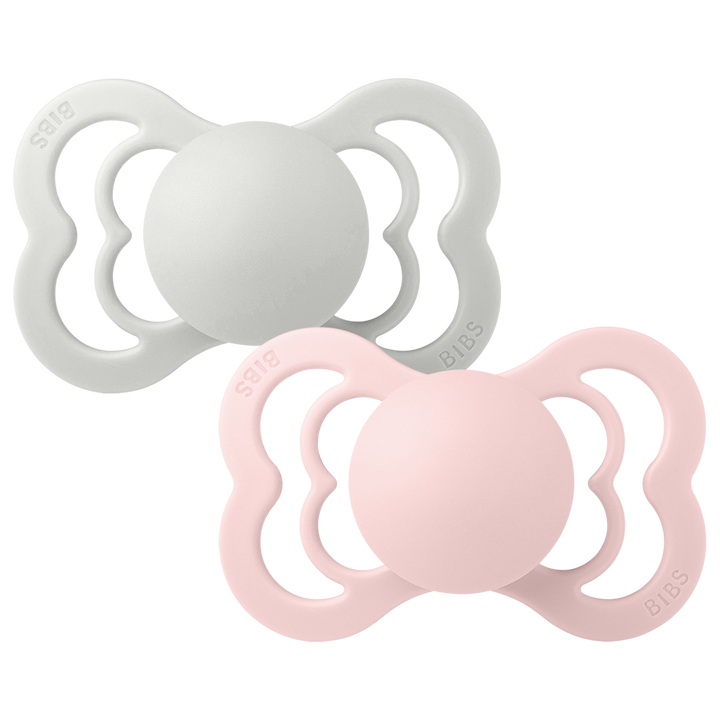 BIBS Supreme 2 Pack Silicone S1 - Haze / Blossom - Laadlee