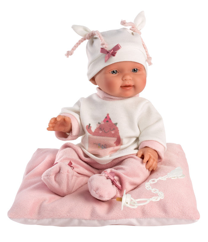 Llorens Baby Say Boo Boo! Doll With Cushion 26cm - Laadlee