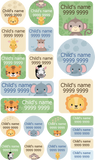 My Nametags Maxistickers - Exotic Animals (Pack of 21) - Laadlee