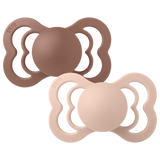 BIBS Supreme 2 Pack Silicone S2 - Woodchuck / Blush - Laadlee