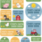 My Nametags Maxistickers - Farm (Pack of 21) - Laadlee