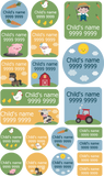 My Nametags Maxistickers - Farm (Pack of 21) - Laadlee