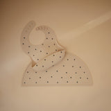 Mushie Silicone Bib Black Daisy - Laadlee