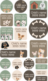 My Nametags Maxistickers - Dog (Pack of 21) - Laadlee