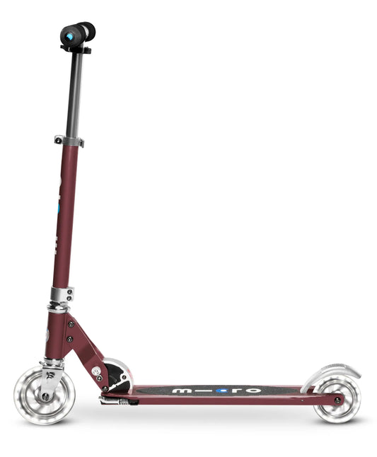 Micro Sprite Scooter With LED Wheels  - Autum Red - Laadlee