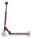 Micro Sprite Scooter With LED Wheels - Autum Red - Laadlee
