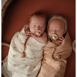 Frigg Daisy Silicone Baby Pacifier 6M - 18M, 2Pack, Biscuit/Cream - Size 2 - Laadlee