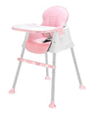 Pikkaboo European Standard All-in-One High Chair for Babies - Pink - Laadlee