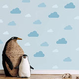 My Nametags Wall Stickers - Blue Clouds - Laadlee