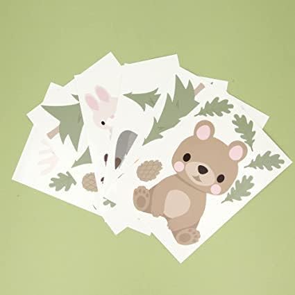 My Nametags Wall Stickers - Forest Animals - Laadlee