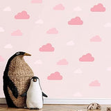My Nametags Wall Stickers - Pink Clouds - Laadlee