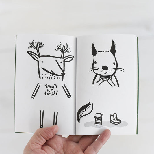 Wee Gallery - Coloring Activity Book - Woodland Animals - Laadlee