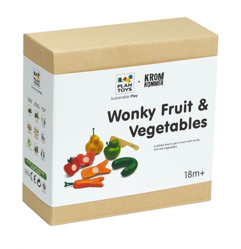 PlanToys Wonky Fruit & Vegetables - Laadlee