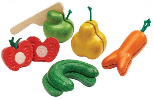 PlanToys Wonky Fruit & Vegetables - Laadlee