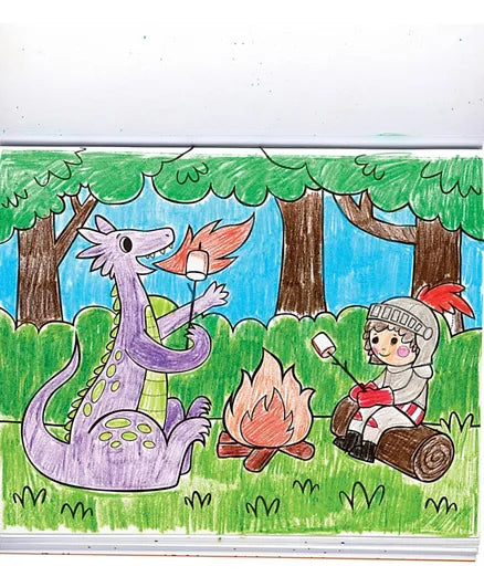 OOLY Coloring Book - Knights & Dragons - Laadlee