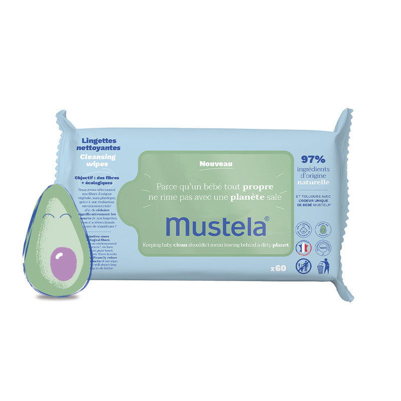 Mustela - Cleansing Wipes x60 - Laadlee