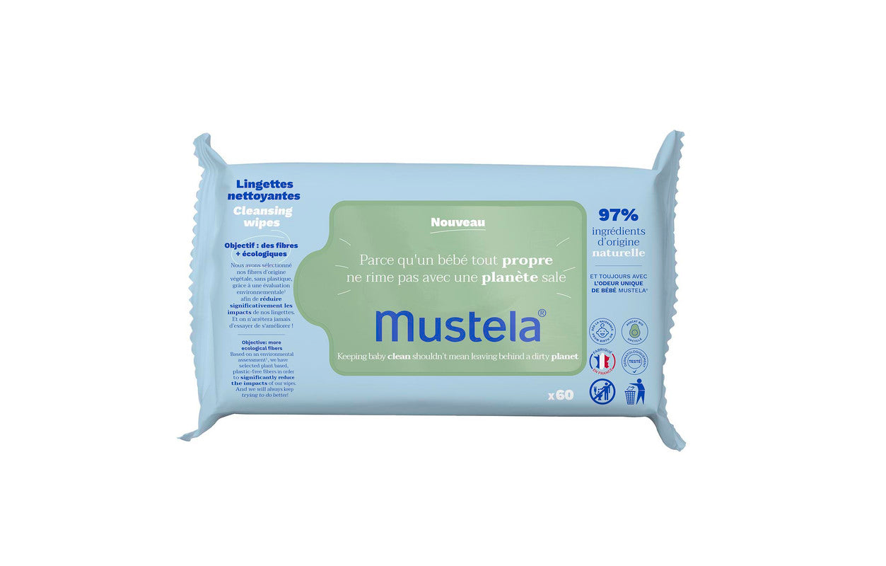 Mustela - Cleansing Wipes x60 - Laadlee