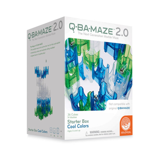 MindWare Q-BA-MAZE 2.0 Starter Box Cool Colors Set - Laadlee
