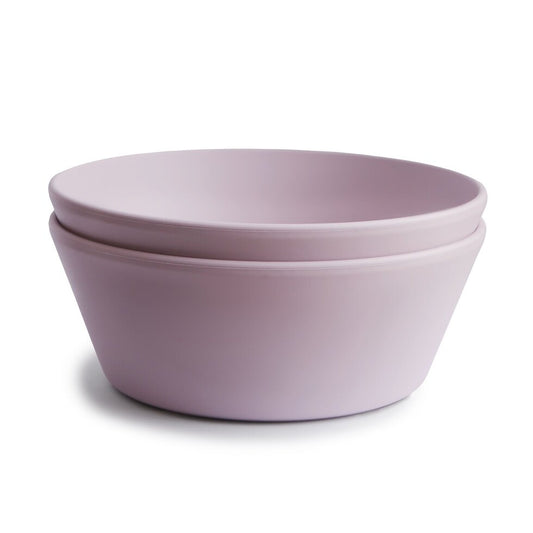 Mushie Dinner Bowl Round Soft Lilac - Laadlee