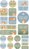 My Nametags Maxistickers - Cat (Pack of 21) - Laadlee