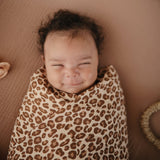 Mushie Swaddle - Leopard - Laadlee