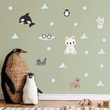 My Nametags Wall Stickers - Artic Animals - Laadlee