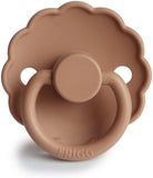 Frigg Daisy Latex Baby Pacifier 6M-18M, 1Pack, Peach Bronze - Size 2 - Laadlee