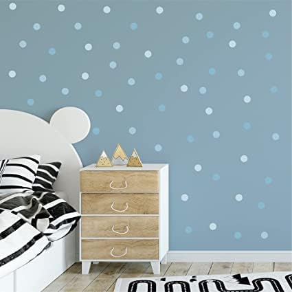 My Nametags Wall Stickers - Blue Dots - Laadlee