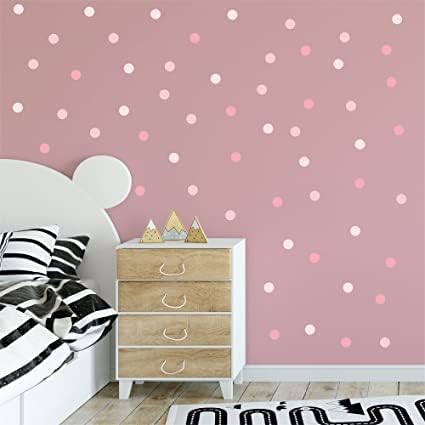 My Nametags Wall Stickers - Pink Dots - Laadlee