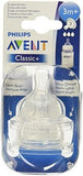 Philip Avent Anti Colic Teat Medium Flow, 3 Holes Normal (Pack of 2) - Laadlee