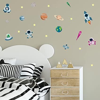 My Nametags Wall Stickers - Space - Laadlee