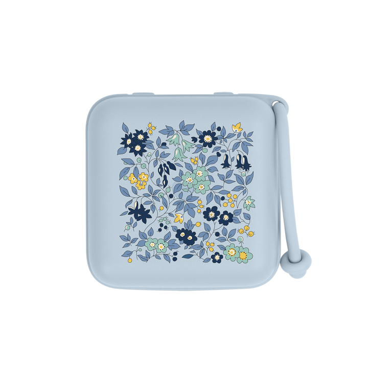 BIBS x LIBERTY Pacifier Box - Chamomile Lawn / Baby Blue - Laadlee