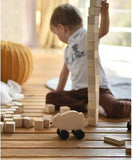 SABO Concept - Wooden Toy Rolling Bear - Wood - Laadlee