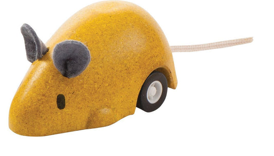 PlanToys Moving Mouse - Yellow - Laadlee
