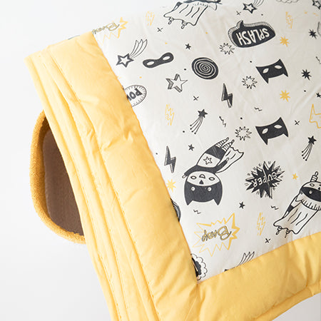 Yellow Doodle Reversible Comfort Quilt - Superbaby - Laadlee
