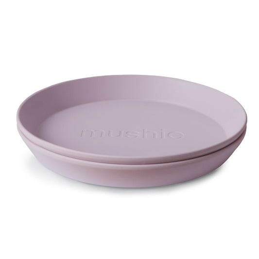 Mushie Dinner Plate Round Soft Lilac - Laadlee