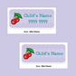 My Nametags Stickers - Cherry (Pack of 56) - Laadlee