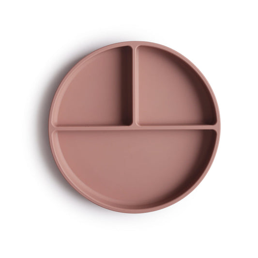 Mushie Silicone Plate Cloudy Mauve - Laadlee