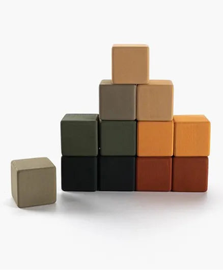 SABO Concept - Wooden Blocks Mini Set 12-pc - Jungle - Laadlee