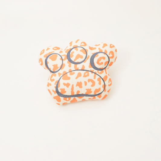 Yellow Doodle Cushion - Animal Paw - Laadlee
