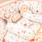 Yellow Doodle Cushion - Lion - Laadlee