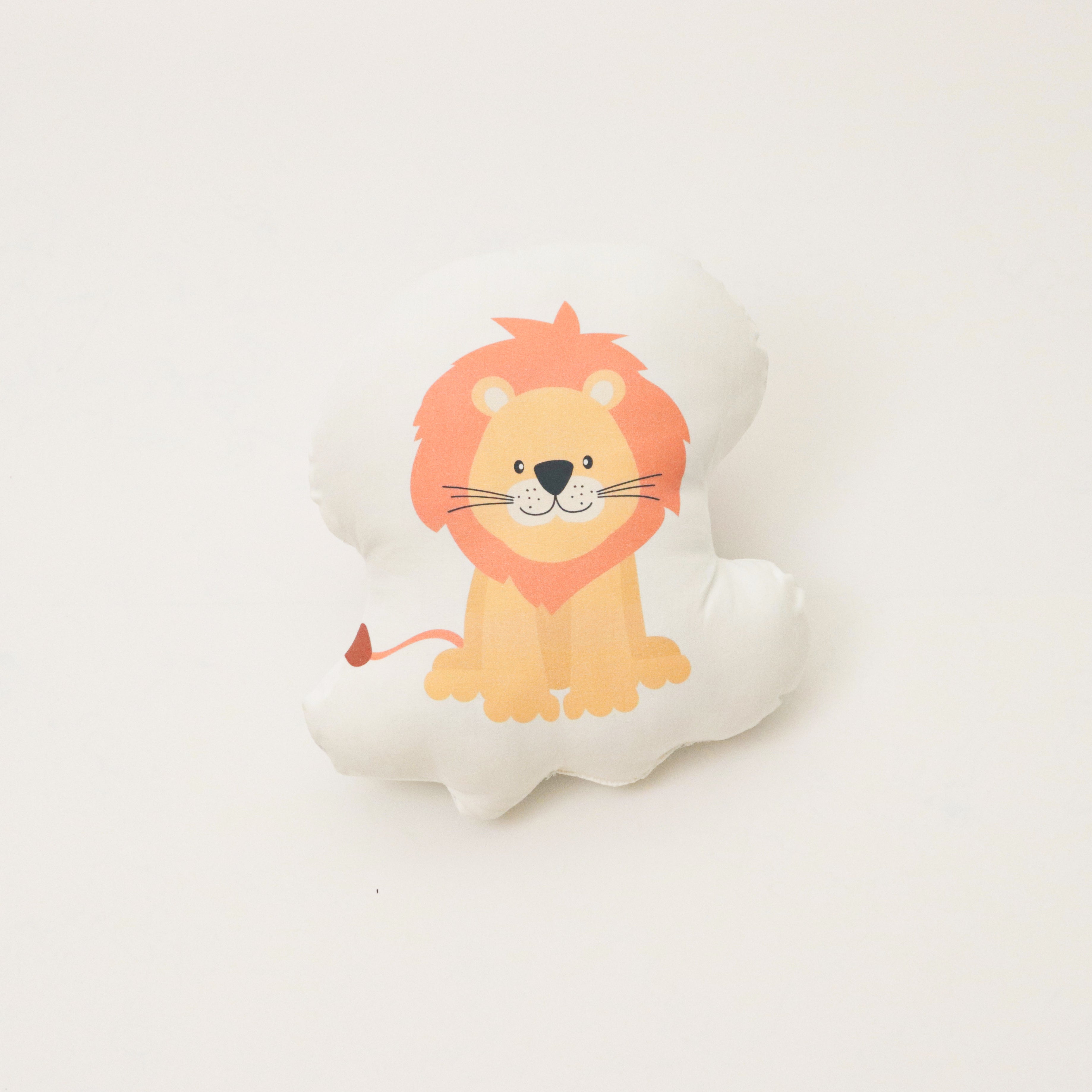 Yellow Doodle Cushion - Lion - Laadlee