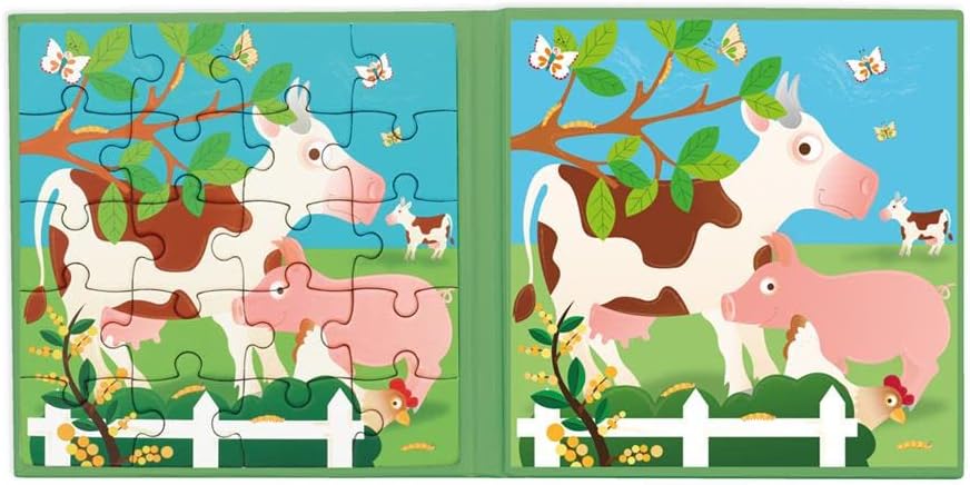 Scratch Europe Magnetic Puzzle Book To Go - Farm - Laadlee