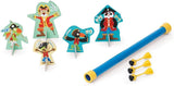Scratch Europe Blowdart Pirates - 5 Pirates & 3 Darts - Laadlee