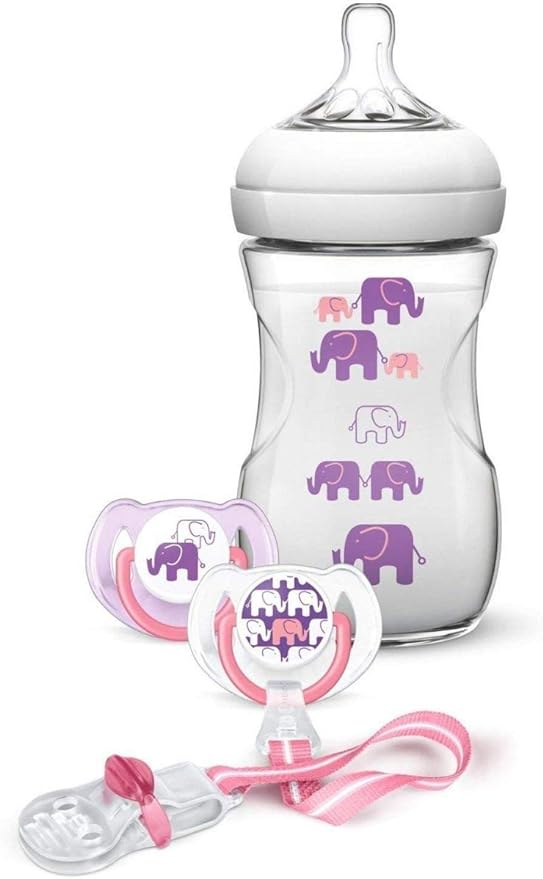 Philips Avent Natural Feeding Bottle Purple Set - Laadlee