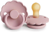 Frigg Daisy Latex Baby Pacifier 6M-18M, 1Pack, Baby Pink - Size 2 - Laadlee