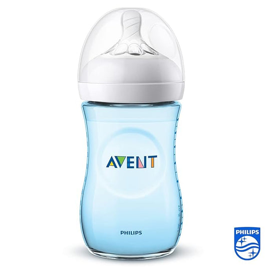 Philips Avent Natural Baby Feeding Bottle 260ml - Blue (Pack of 2) - Laadlee